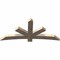Ekena Millwork Alberta Smooth Timber Gable Bracket, Douglas Fir, 72"W x 33"H x 3 1/2"D x 5 1/2"F, 11/12 Pitch GBW072X33X0406ALB00SDF - alternate 2